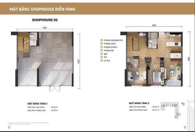 Cần Bán Căn Shophuse 1 Trệt 2 Lầu - 108M2, Trong Khu Đô Thị Cao