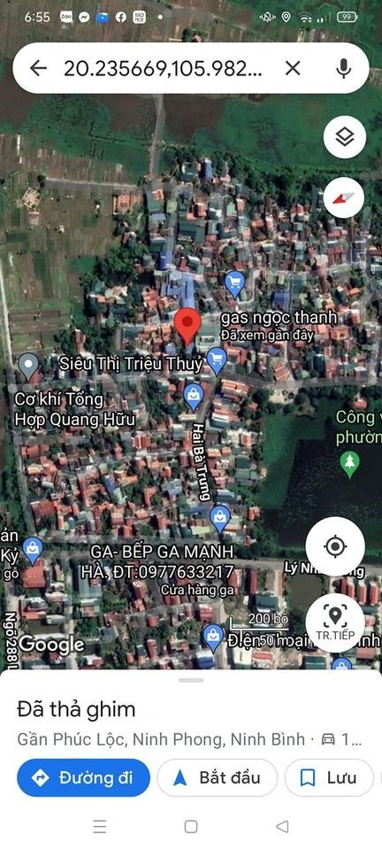 Đất Phúc Lộc Ninh Phong Dt 12X20 Tổng 240M2