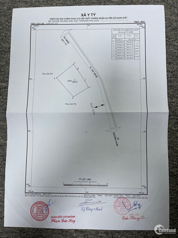 Bán Lô Đất 495.9M2 Thôn Nhìu Cồ San, Xã Y Tý , Bát Xát, Lào Cai Cực Đẹp!