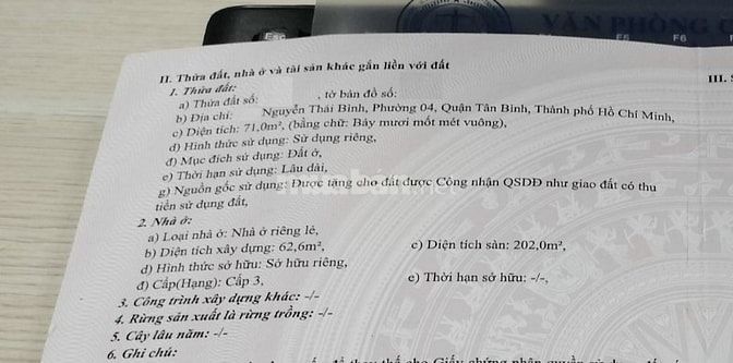 Mặt Tiền Nguyễn Thái Bình Ngay Góc Út Tịch 4X18 Sát Cộng Hoà 17.9 Tỷ