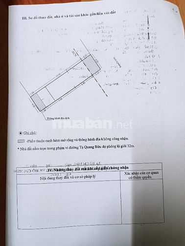 Nhà 3/16 Tạ Q Bửu, Dt 4X18M, 1 Lầu, 3Pn, Sổ Hồng. Đb.