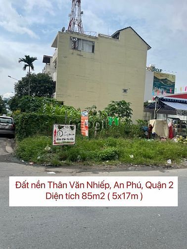 Sang Lô Đất 85M2 Thân Văn Nhiếp, An Phú, Quận 2, Giá 4Tỷ290, Sổ Riêng