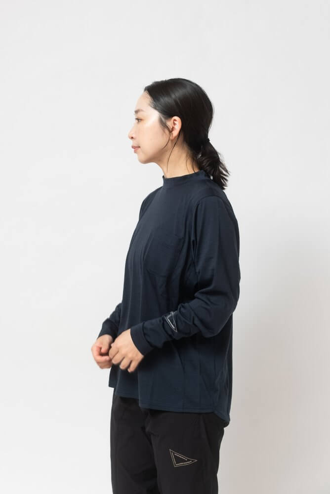 atelierbluebottle MOCK-LONG SLEEVE