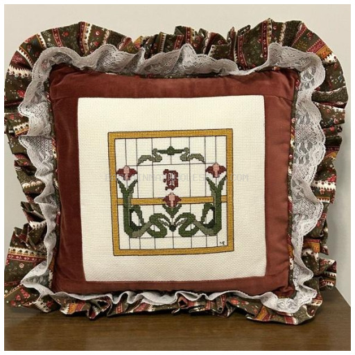 GLASS PILLOW 11'' RED