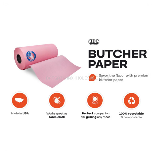 PINK BUTCHER PAPER 18-40 1000 FT