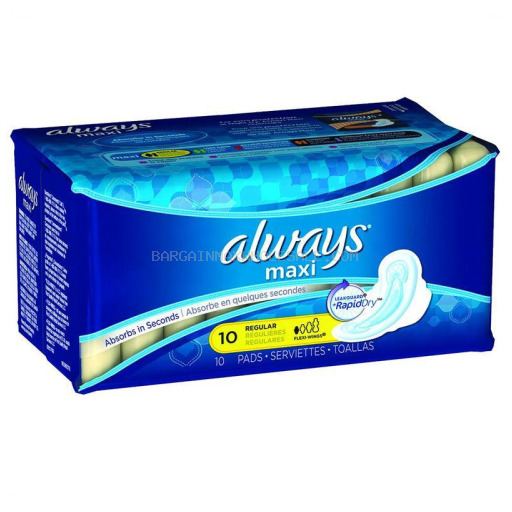 ALWAYS MAXI LEAK GUARD 12/10 ct