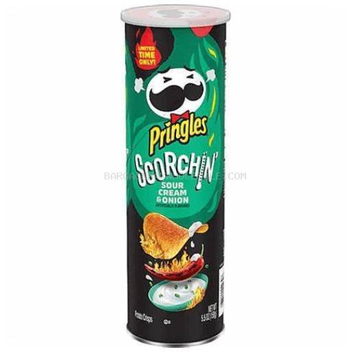 PRINGLES SCORCHIN SOUR CREAM14/158 GM