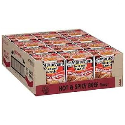 MARUCHAN HOT&SPICY BEEF 12 CT