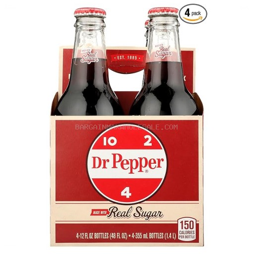 DR PEPPER GLASS 6/4 PK 12 OZ