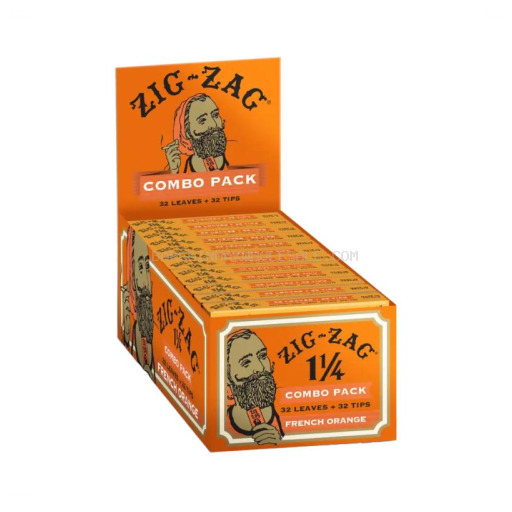 ZIG-ZAG ORANGE COMBO 1 1/4 24 CT