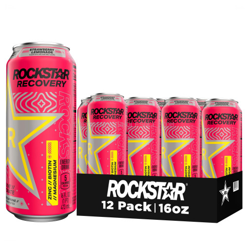 ROCKSTAR ENERGY RECOVERY STRAW/LEMONADE 12/16 OZ