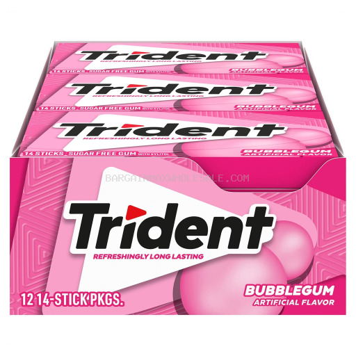 TRIDENT BUBBLEGUM 15 CT