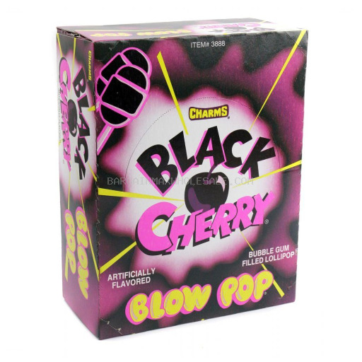 BLOW POP BLACK CHERRY 48 CT