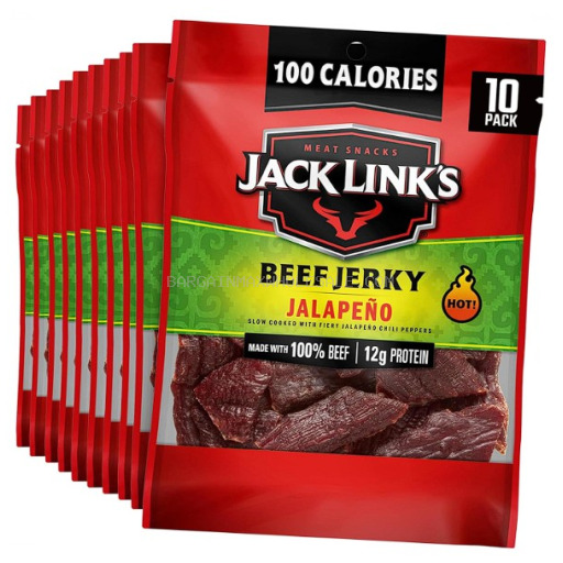 JACK LINK'S JALAPENO BEEF JERKY 10/1.25 OZ