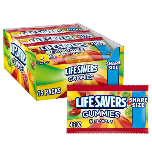 022000121998 LIFE SAVERS GUMMIES 5 FLAVORS 15 CT - Image 1