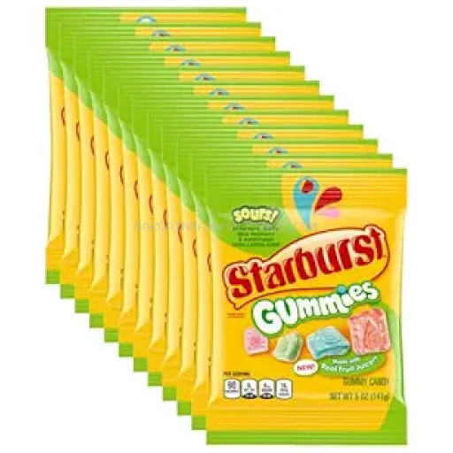 STARBURST GUMMIES SOUR KG SIZE 15 CT