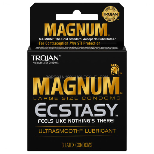 TROJAN MAGNUM BLK ECSTASY 6CT