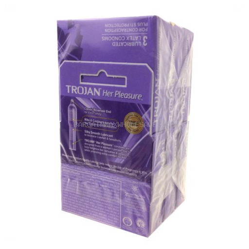 TROJAN LT PURPLE HER PLEASURE 6/3 CT