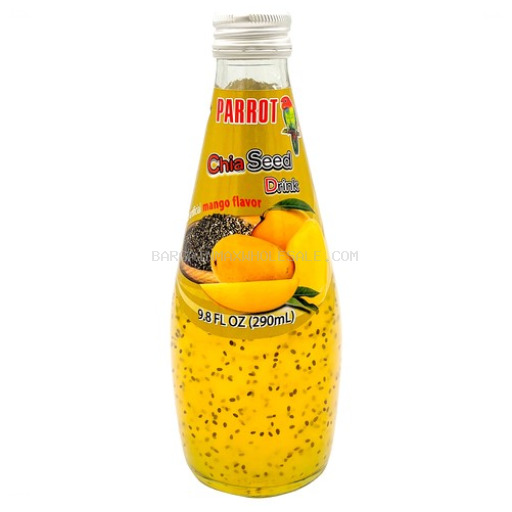 PARROT CHIA SEED MANGO GLASS 24/9.8 OZ