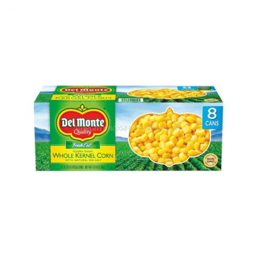 DEL MONTE WHOLE KERNEL CORN 8/15.25 OZ