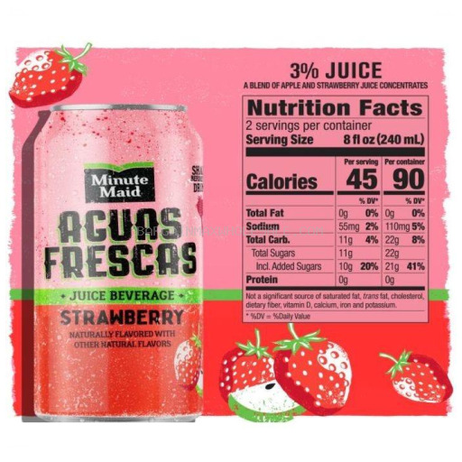 MINUTE MAID STRAWBERRY 24/16 OZ