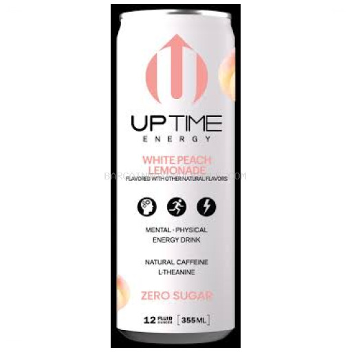 UP TIME WHITE PEACH LEMONADE 12/12 OZ