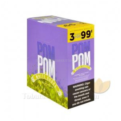 POM POM CIGAR WHT GRAPE PP3/99C 15/3 CT