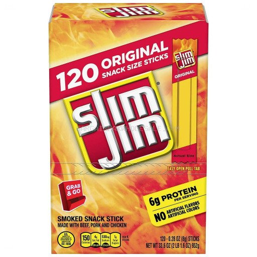 026200362151 SLIM JIM ORIGINAL 120 CT - Image 1