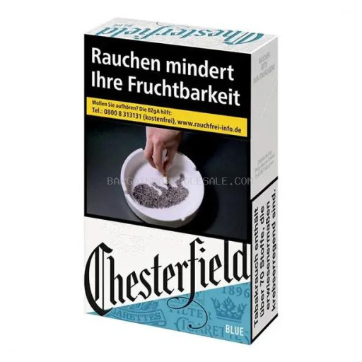 CHESTERFIELD BLUE 100S BX FSC 10 PK