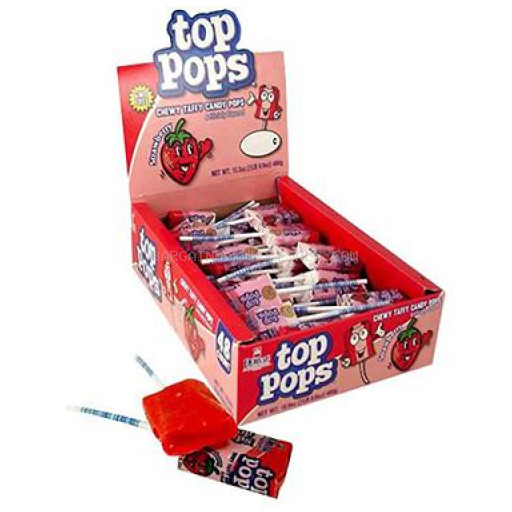 TOP POPS STRAWBERRY 48 CT