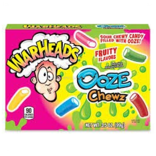 WARHEADS OOZE CHEWZ ROPES 12CT