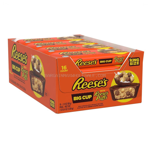 REESE`S BIG CUPU W/PUFFS KG SIZE 16 CT