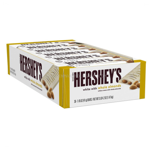 HERSHEY`S WHITE ALMONDS 36 CT