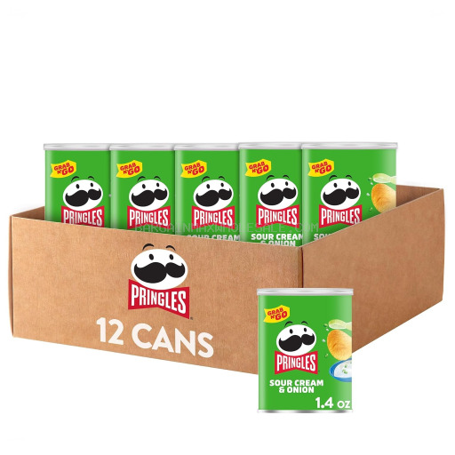 038000845550 PRINGLES SOUR CREAM 12/1.3 OZ - Image 1