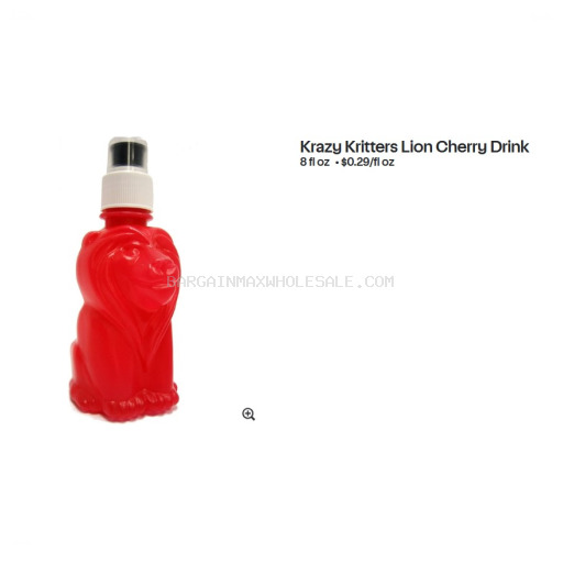 KRAZY KRITTER LION CHERRY 12/8 OZ