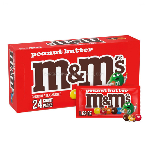 M & M PEANUT BUTTER 24 CT