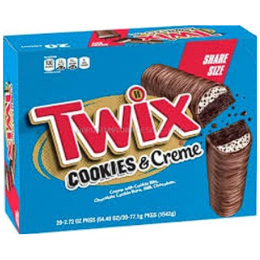 TWIX COOKIES & CREME 4 TOGO 20 CT