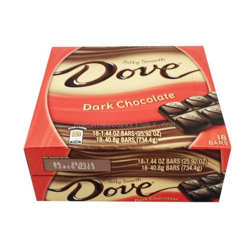 DOVE DARK CHOCOLATE 18 CT