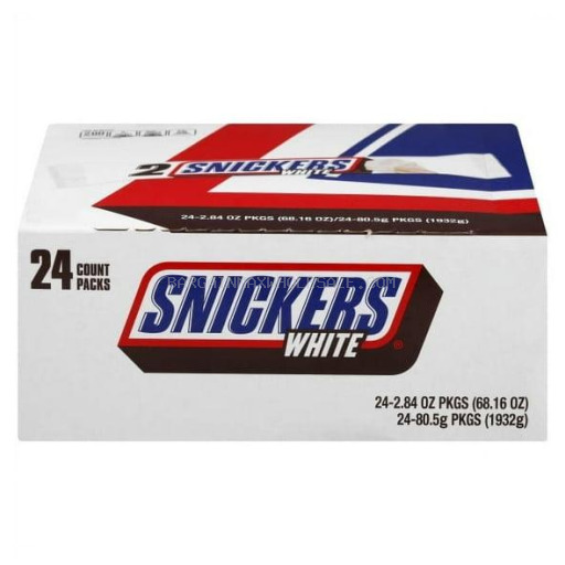 SNICKERS WHITE KG SIZE 24 CT