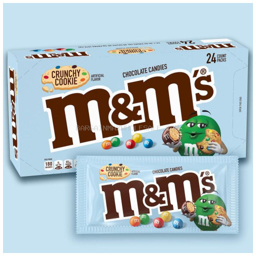 M & M CRUNCHY COOKIE 24 CT
