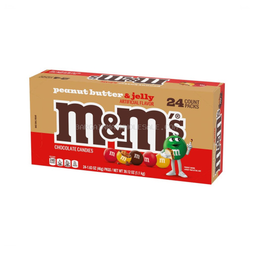 M & M CRUNCHY PEANUT BUTTER&JELLY 24CT