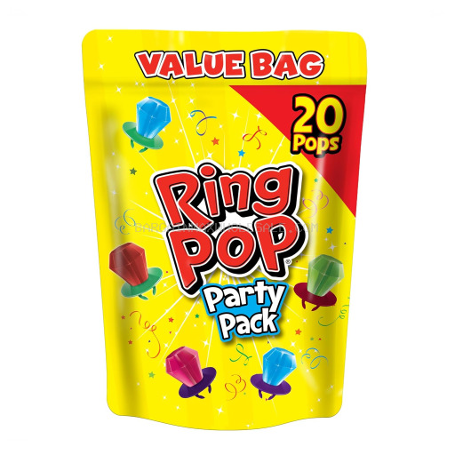 RING POP TONGUE CHERRY STRAWBERRY 22/0.35 OZ