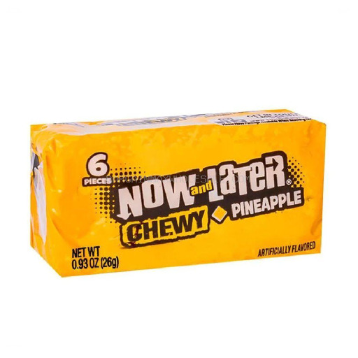 NOW&LATER CHEWY PINEAPPLE PP25C 12 CT
