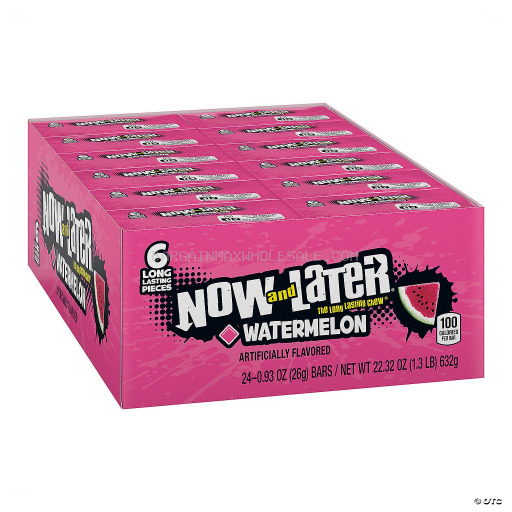 NOW&LATER SOFT WATERMELON PP25C 12 CT