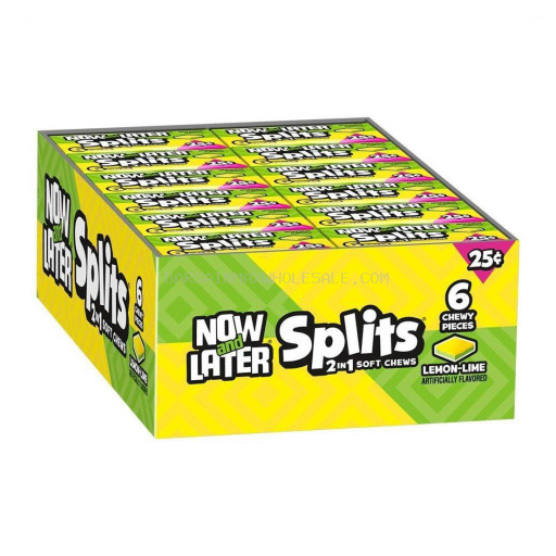 NOW&LATER SPLITS LIME 2 IN 1 PP25C 12 CT