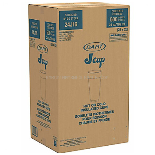 DART FOAM CUPS 20 OZ/500 CT