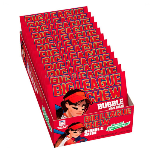 BIG LEAGUE CHEW STRAWBERRY 12/2.12 OZ