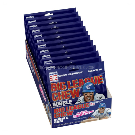 BIG LEAGUE CHEW BLUE RASPBERRY 12/2.12 OZ
