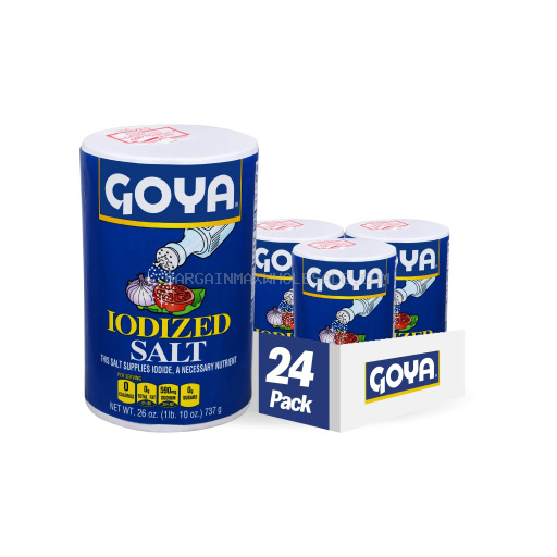 RED & WHITE IODIZED SALT 24/26 OZ