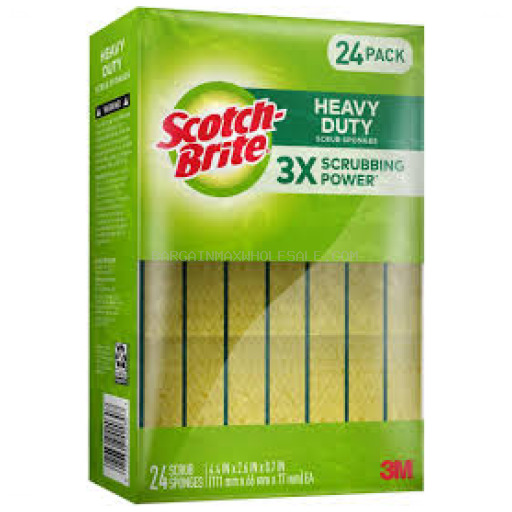 SCOTCH-BRITE SCRUB SPONGES 24 CT